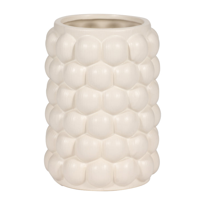 CER, 7" BUBBLE VASE, COTTON