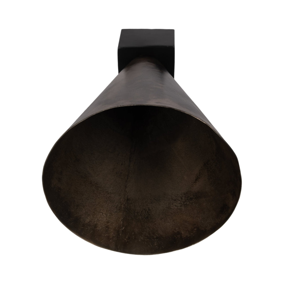 19" Cassendra Large Metal Vase, Gold