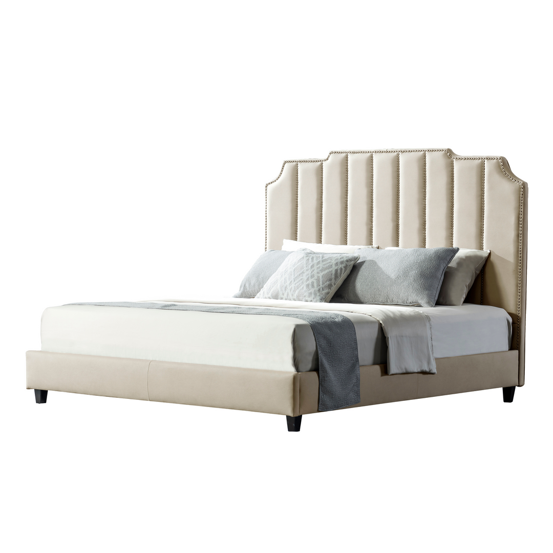 Cream Beauty King Bed