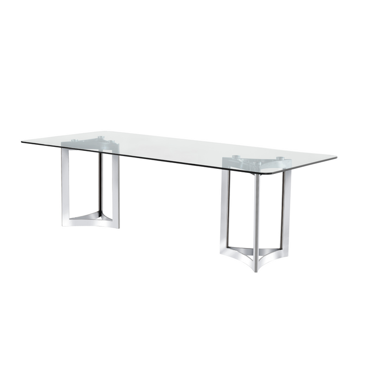 Alexa Glass Top Dining Table