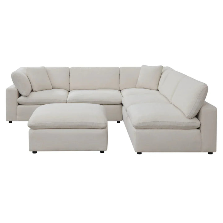 Cloud 9 Cotton Ottoman Sectional