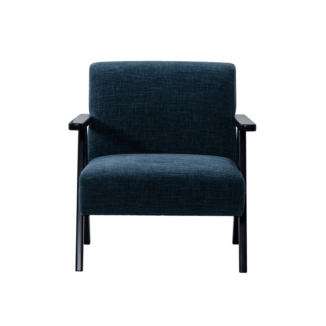 Cletus Blue Accent Chair