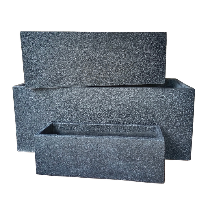 Black Foam Indoor/Outdoor Plant Pot By Roots 20W*60D*20H.