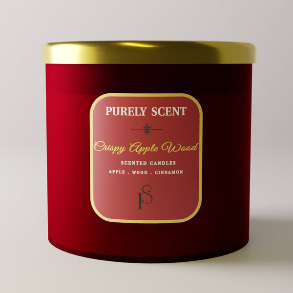 Crispy Apple Wood Candle 400 gm