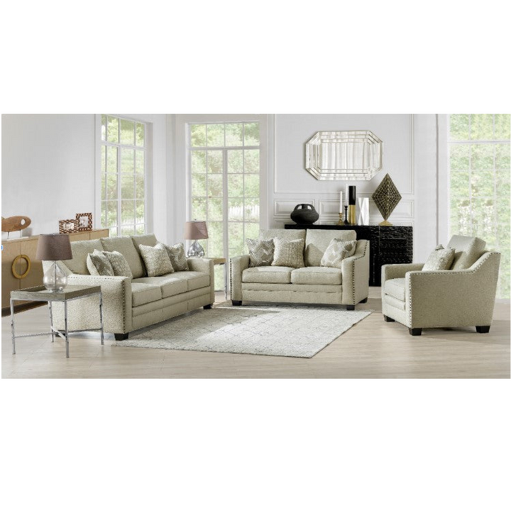 Pascal Beige Sofa  (231cm)