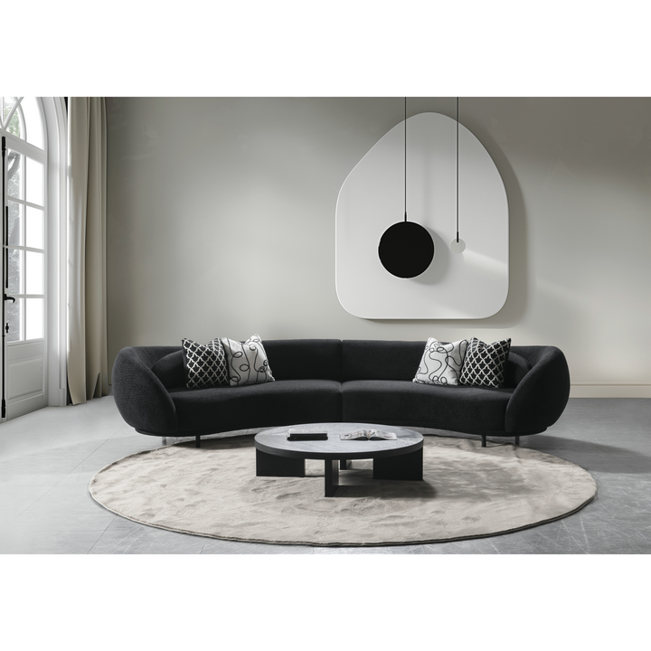 Lush Lounge Black Sectional