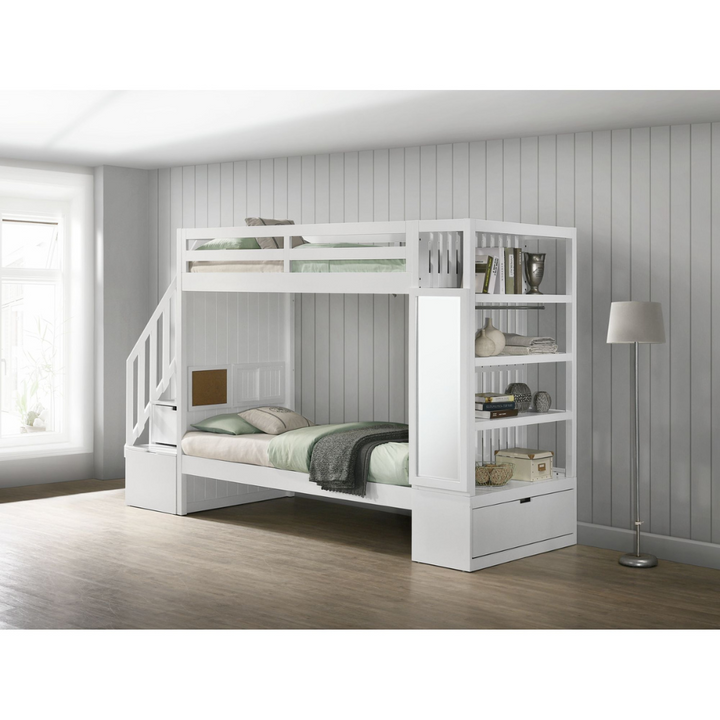 Brian Twin Over Twin Bunk Bed In White