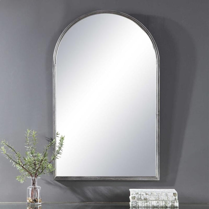 Hematite Arch Mirror