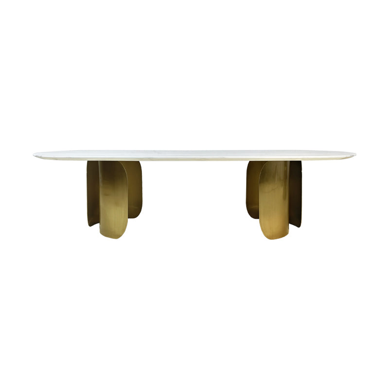 Oval Marble Dining Table -8 Persons