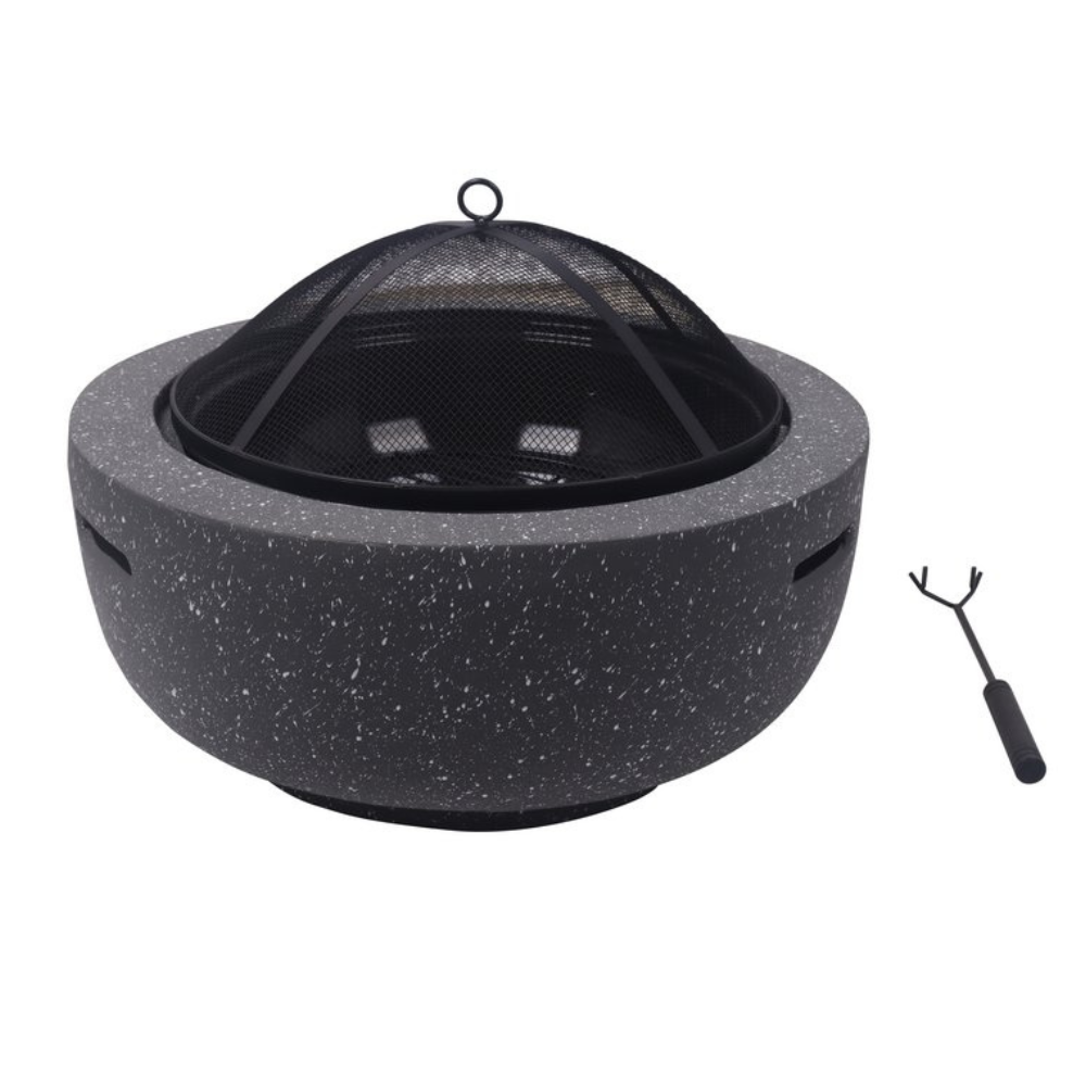 Round Firepit Dark Gray - L90XW90xH42CM