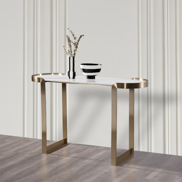 Artifical Mrable Top Console Table