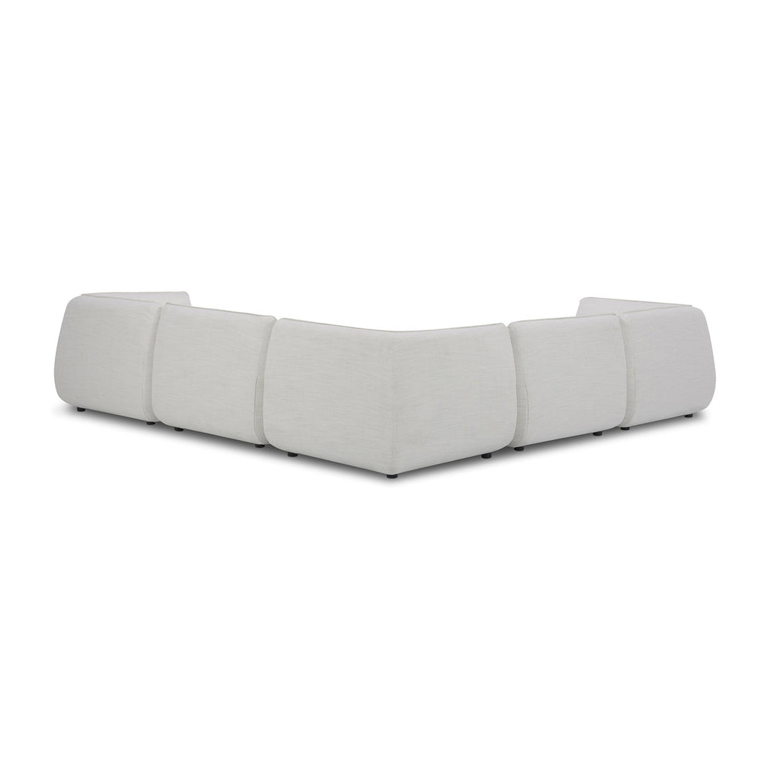 Zeppelin Classic L Modular Sectional Salt Stone White