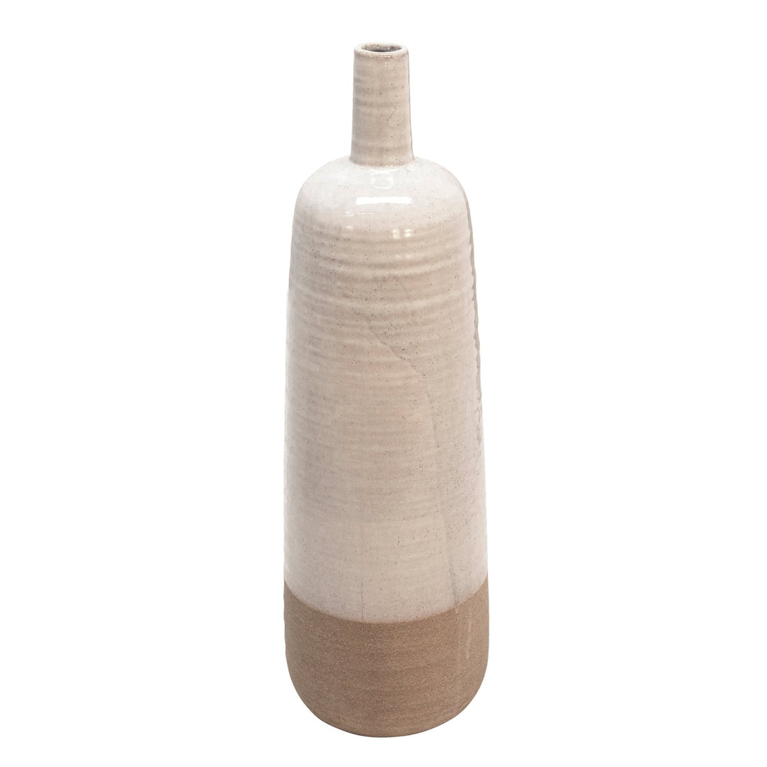 20"H SORORI VASE, BEIGE
