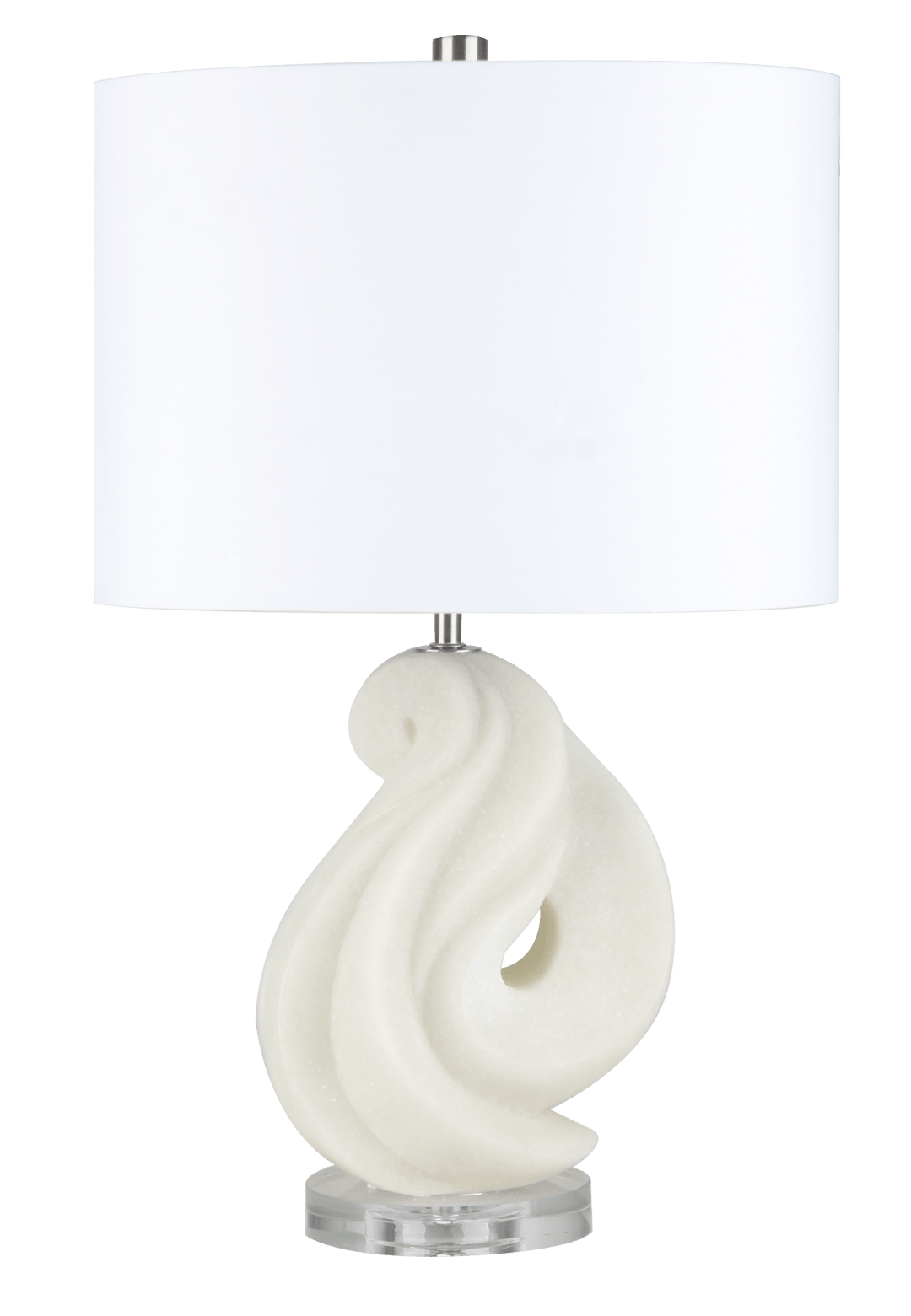 21" FREMONT QUARTZ RESIN TABLE LAMP
