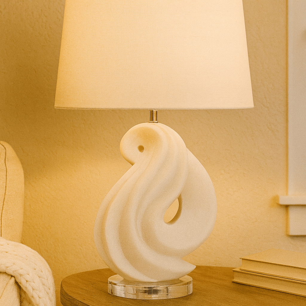 21" FREMONT QUARTZ RESIN TABLE LAMP