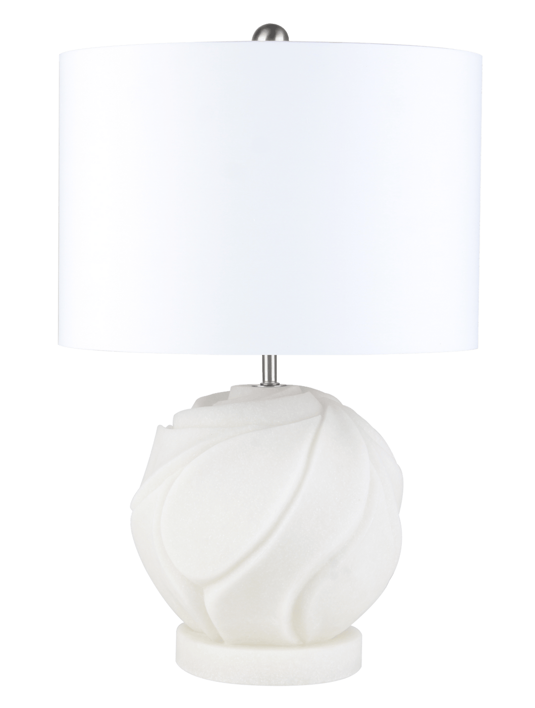 21" SUBLETE QUARTZ RESIN TABLE LAMP