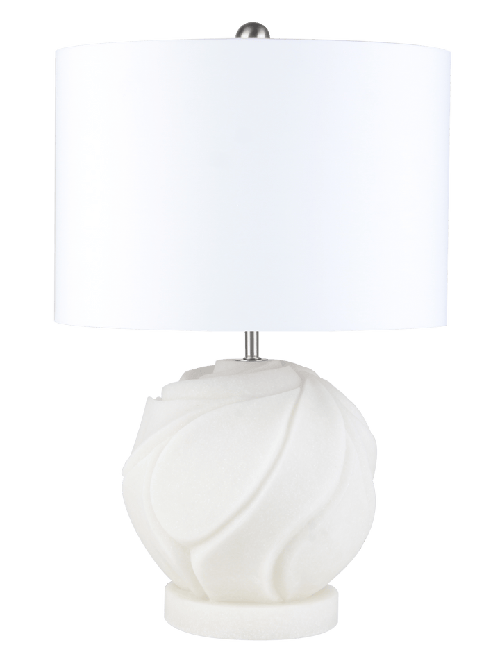 21" SUBLETE QUARTZ RESIN TABLE LAMP