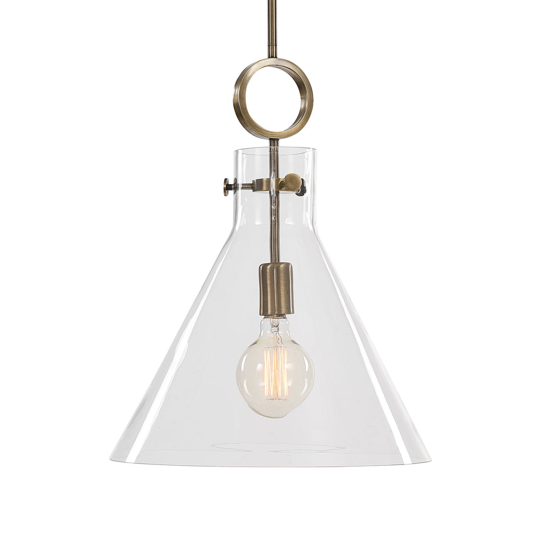 Uttermost Imbuto Funnel Glass 1 Light Pendant