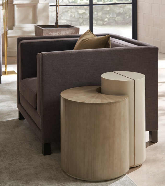 Caracole Upholstery - Tuxedo Chair in Brown