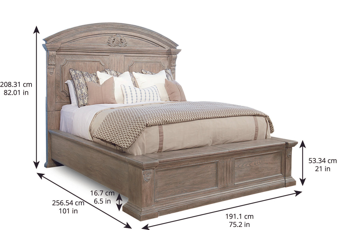 Arch Salvage - Chambers (California King / King / Queen) Panel Bed