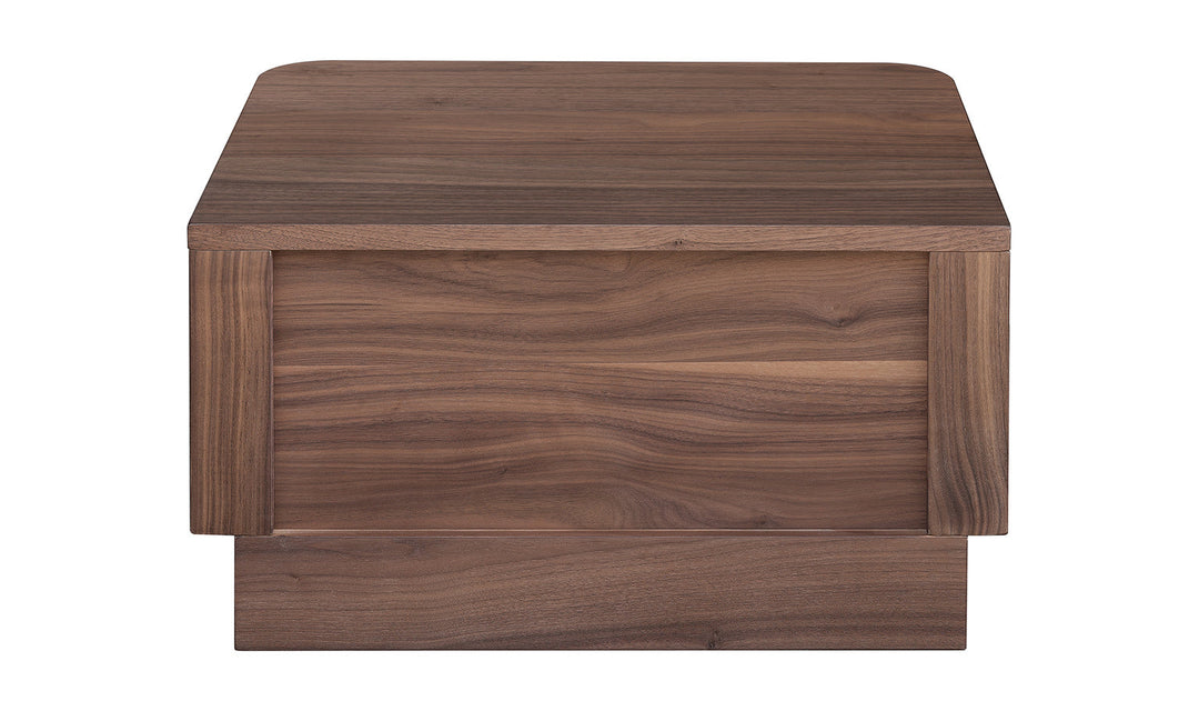 Round Off Nightstand Walnut