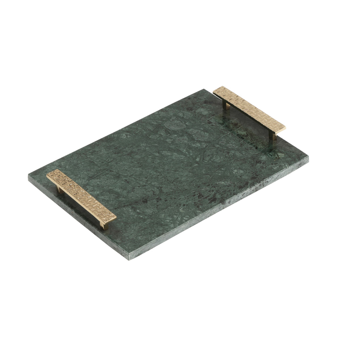 Marble Tray With Aluminium Handle-D-011022-8