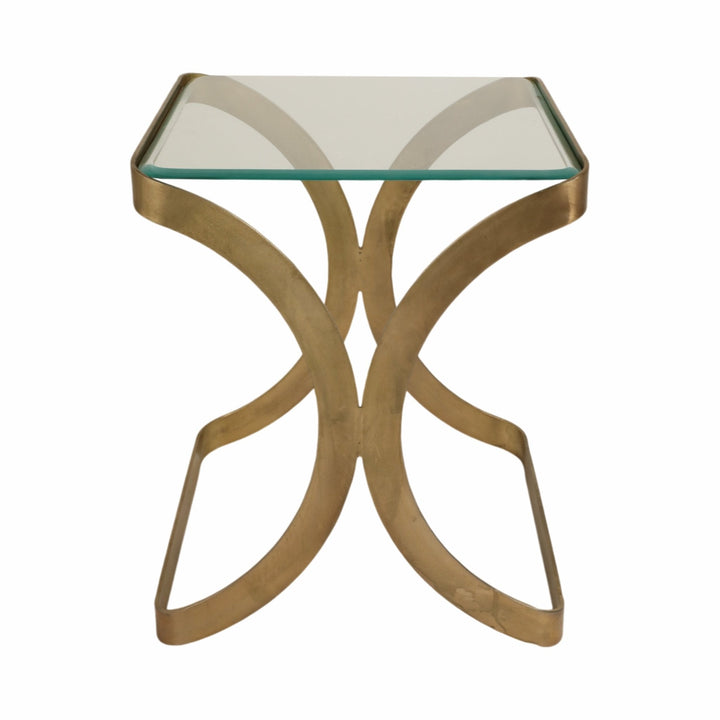 24" Melease Forged Iron Accent Table