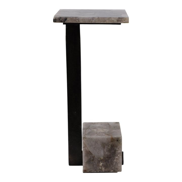 24" ROLLA SMOKEY QUARTZ SMALL COCKTAIL TABLE