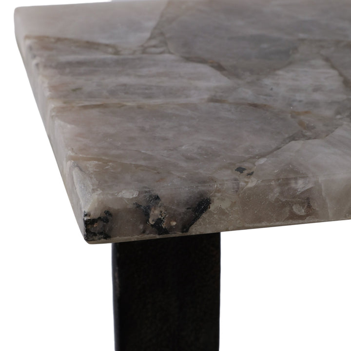 24" ROLLA SMOKEY QUARTZ SMALL COCKTAIL TABLE