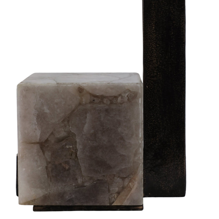 24" ROLLA SMOKEY QUARTZ SMALL COCKTAIL TABLE