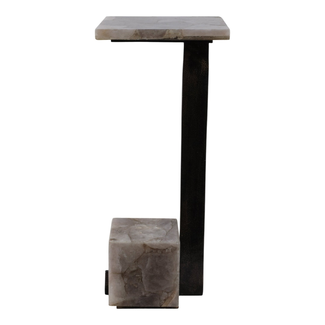 24" ROLLA SMOKEY QUARTZ SMALL COCKTAIL TABLE