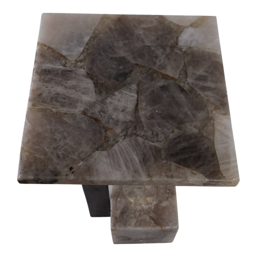 24" ROLLA SMOKEY QUARTZ SMALL COCKTAIL TABLE