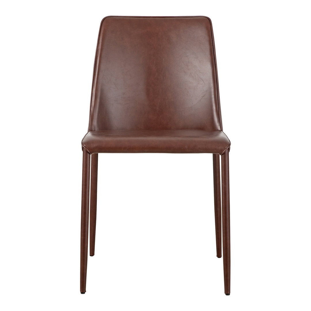 Nora Dining Chair Smoked Cherry Vegan Leather-M2