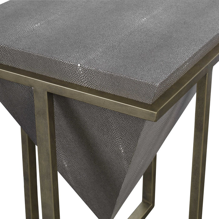 Bertrand Accent Table, Shagreen