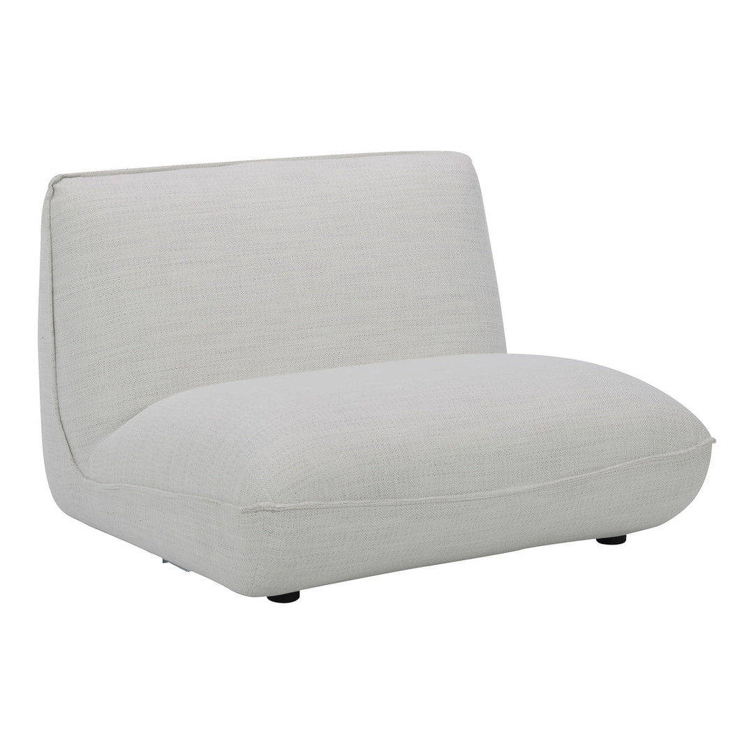 Zeppelin Slipper Chair Salt Stone White