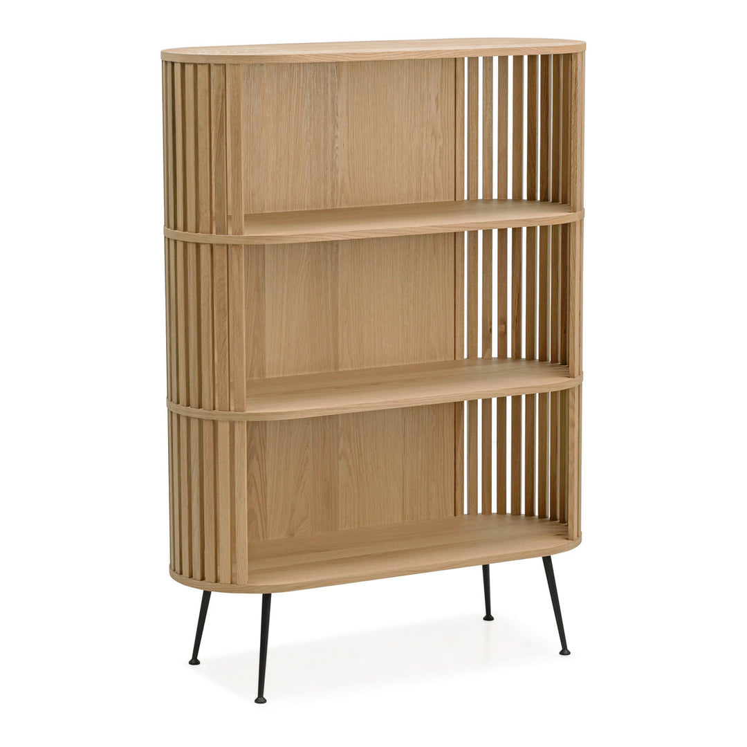 Henrich Oak Bookshelf White Oil