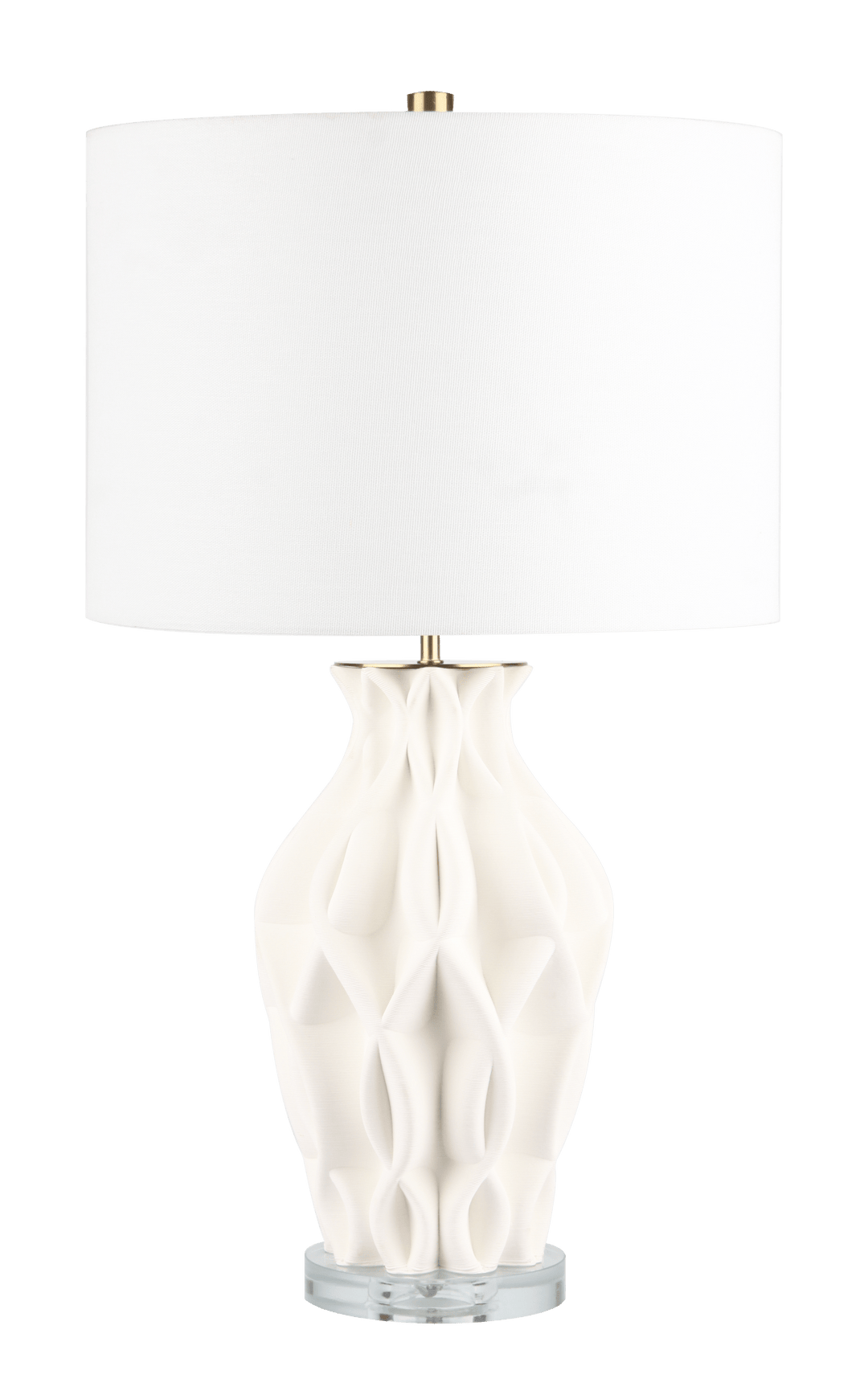 26" FREDRO 3D PRITNED CERAMIC TABLE LAMP