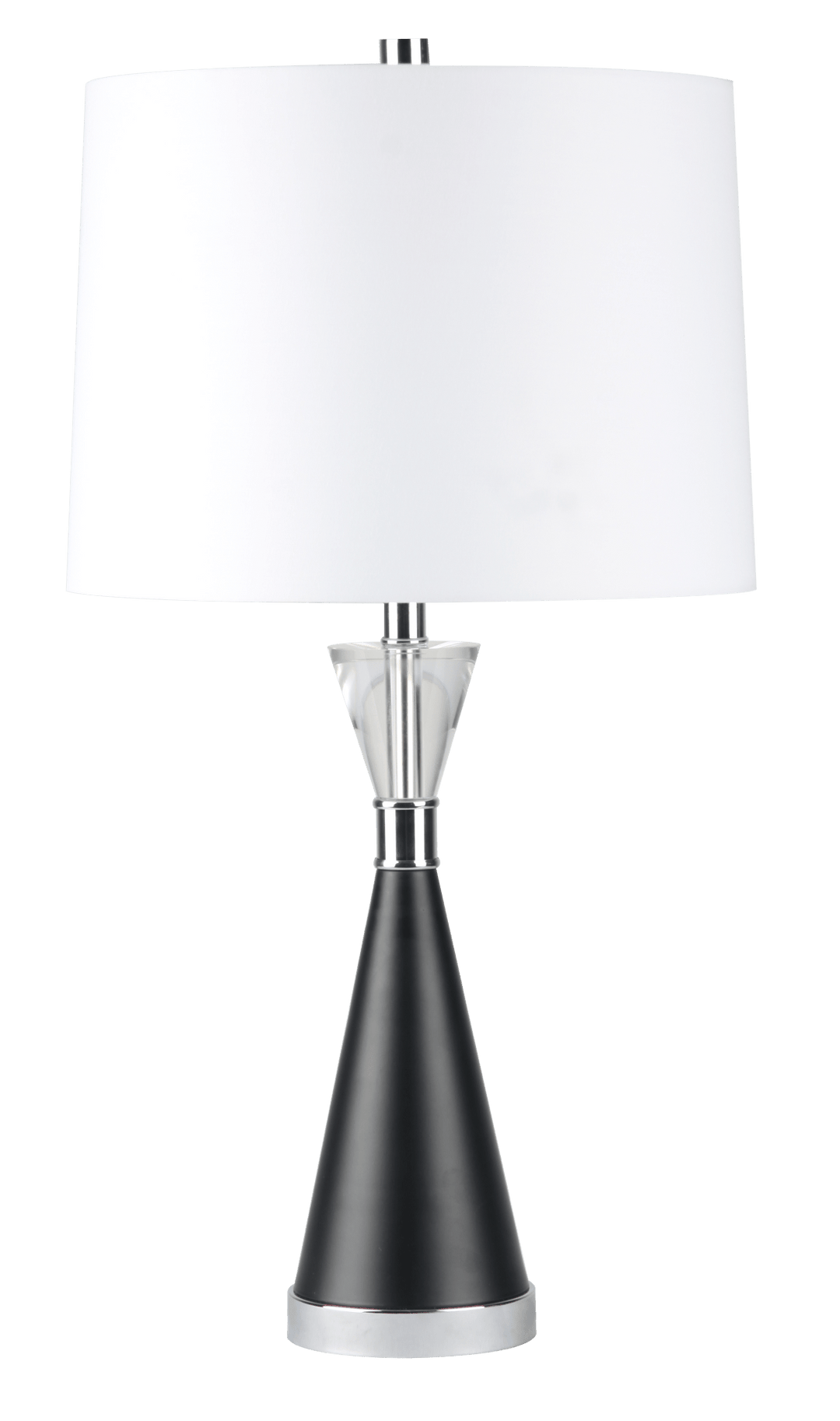 26" LEANDRAS CRYSTAL AND MARBLE TABLE LAMP