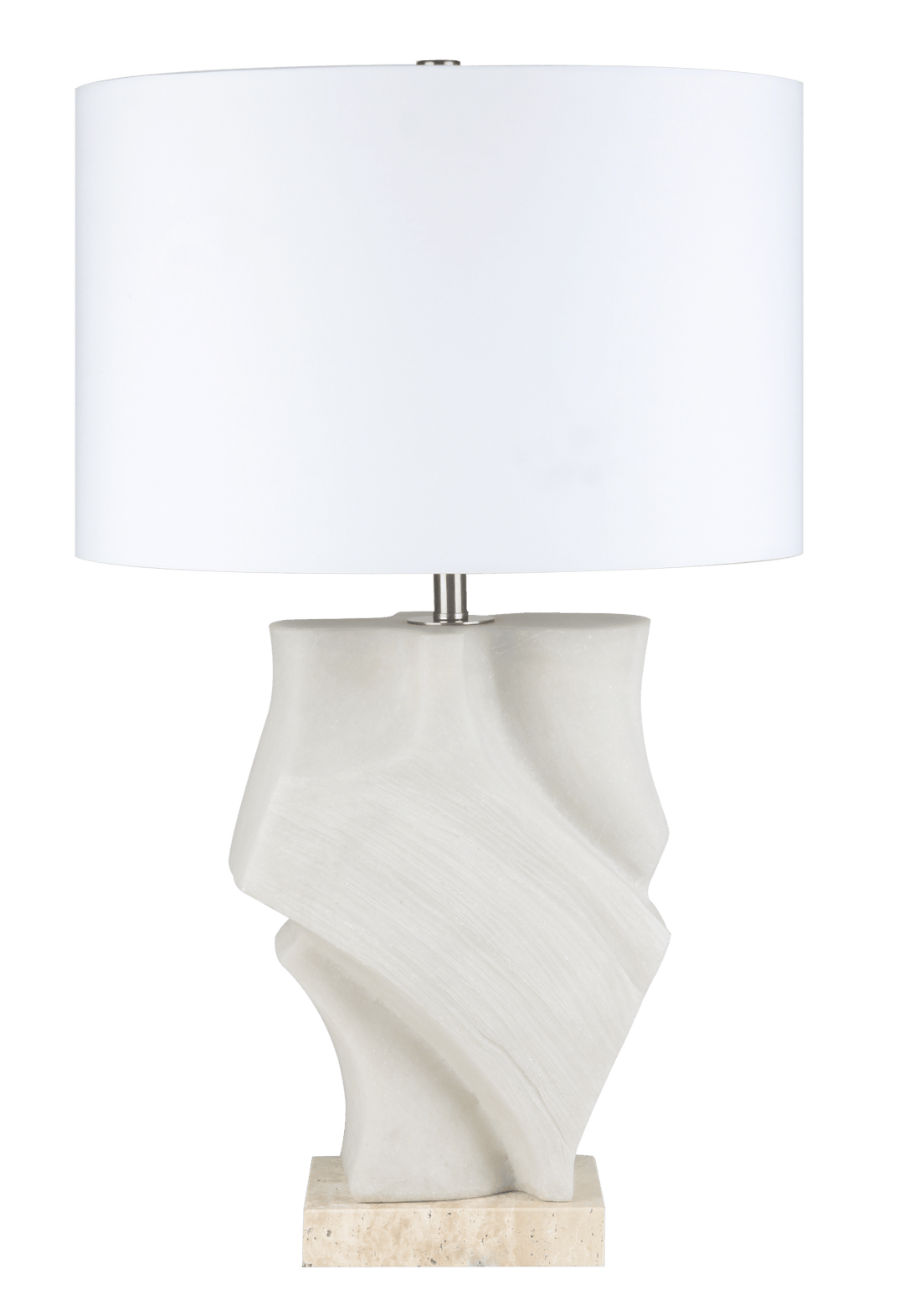 26.5" LUSCK QUARTZ RESIN TABLE LAMP