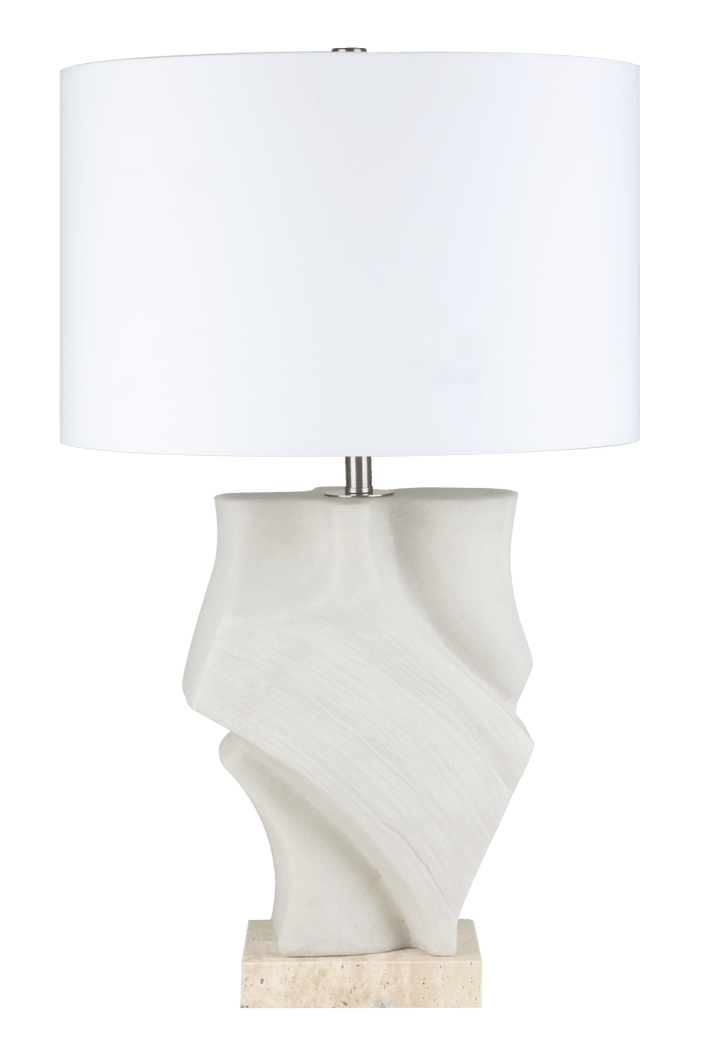 26.5" LUSCK QUARTZ RESIN TABLE LAMP