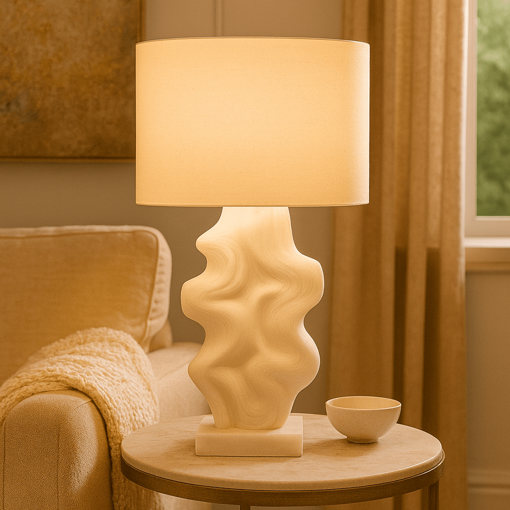 26.5" LYMAN QUARTZ RESIN TABLE LAMP
