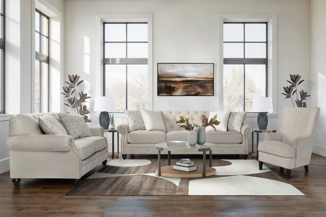 Katahdin Sofa Set with Free Wrenwich Occasional Table Set (3/CN)