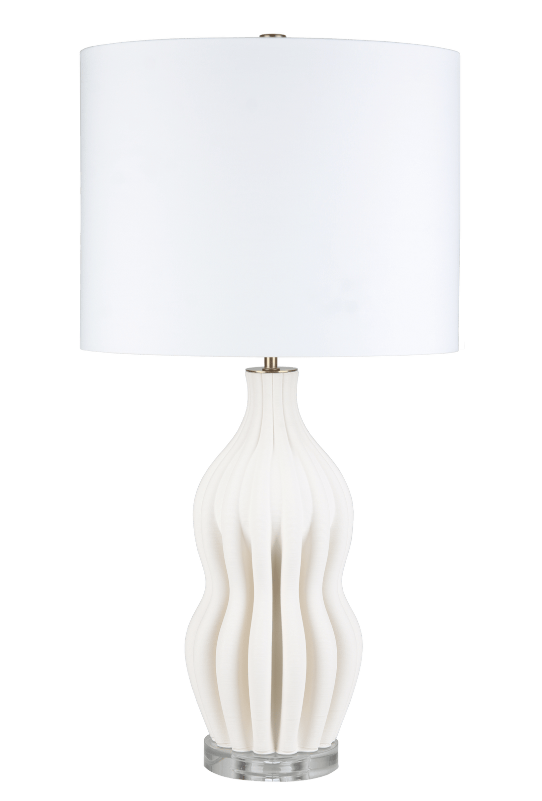 27" GOSTIN 3D PRINTED CERAMIC TABLE LAMP