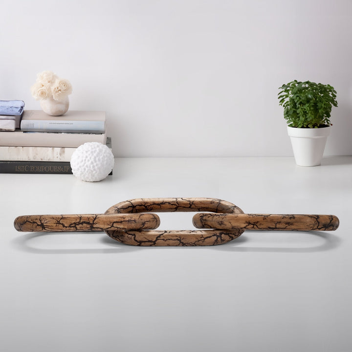 29" Desta Light Wood Link Chain