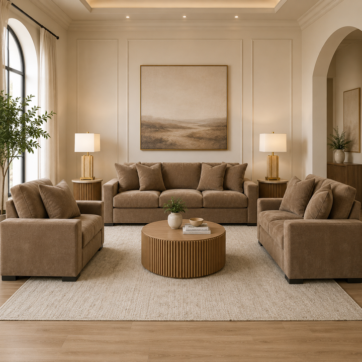Calden Sofa Set with 2 Free Travero Table Lamp