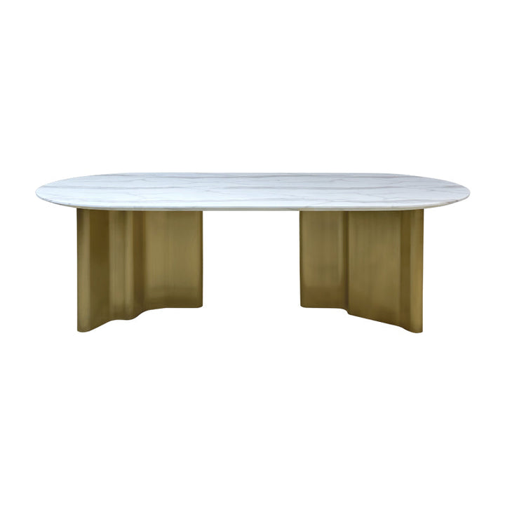 Samuel Oval Marble Dining Table- 8 seater