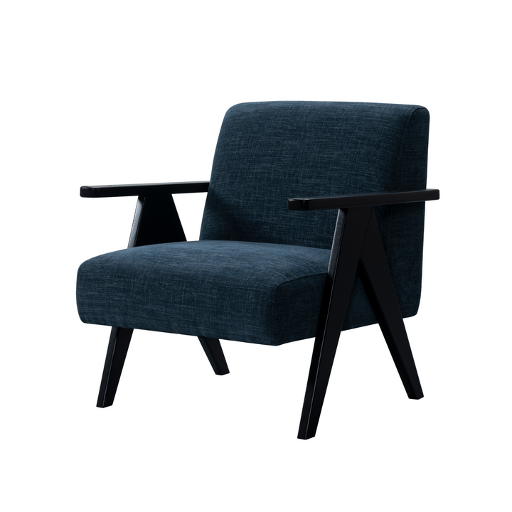 Cletus Blue Accent Chair