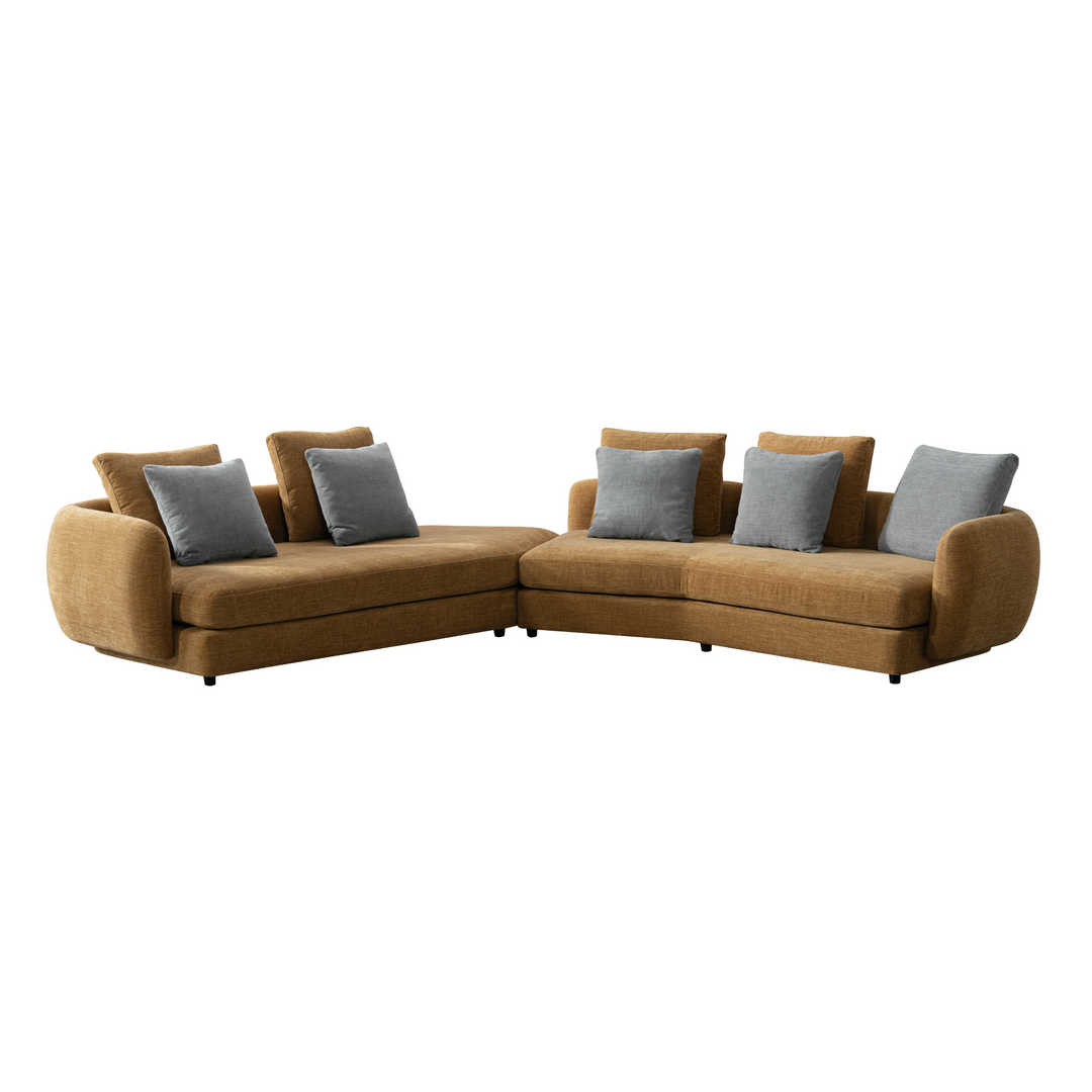 Urban Elegance Ginger Yellow Sectional W313