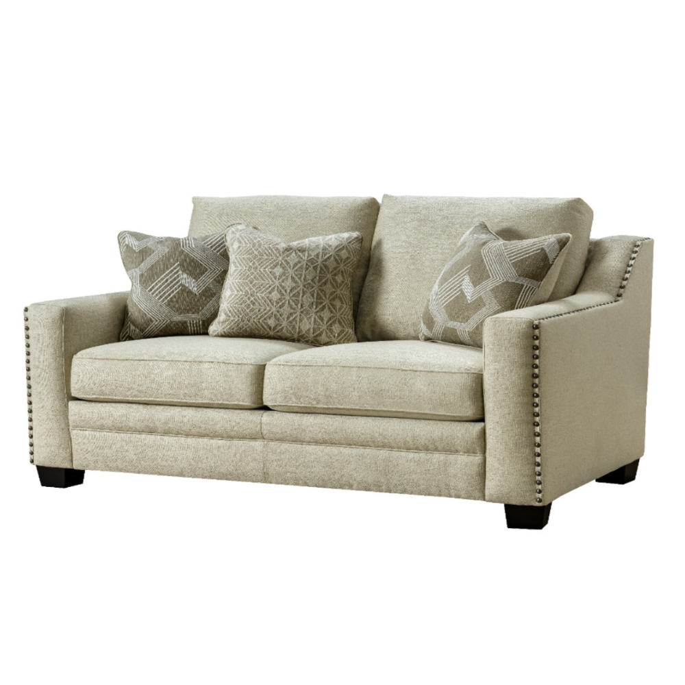 Pascal Beige Loveseat (166cm)