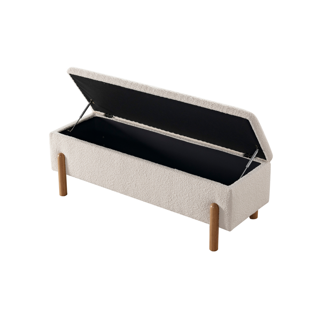 Cozy Haven Cream Bench x W140